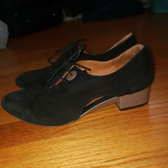 Gentle souls Demi Toss Black leather  shoes - Picture 3 of 8